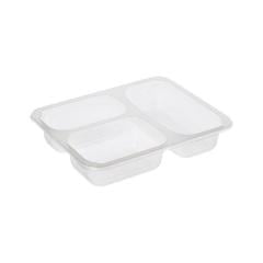 3 Bölmeli Şeffaf Film Yapıştırmalı Tabak Balplast