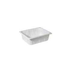 Balplast Bölmesiz Beyaz Yemek Kabı 325 265 H:100