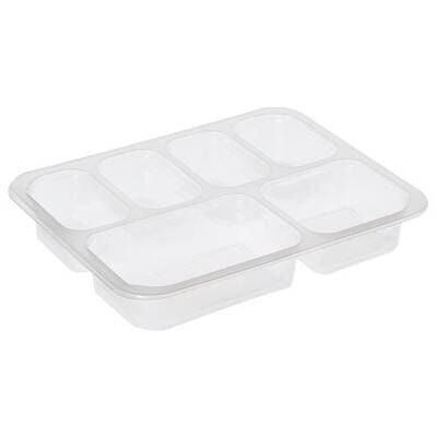 6 Bölmeli Film Yapıştırmalı Tabak Balplast