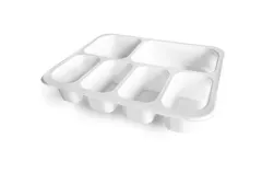 6 Bölmeli Film Yapıştırmalı Tabak Balplast