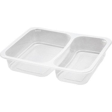 2 Bölmeli Film Yapıştırmalı Tabak Balplast