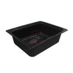 Bölmesiz Yemek Kabı Siyah 325X265 H:100 AP325