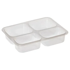 4 Bölmeli Film Yapıştırmalı Tabak Balplast