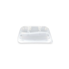 4 Bölmeli Kendinden Kapaklı Kebap Kabı