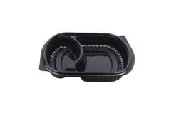 Balplast Mikrodalga Uyumlu 2 Bölmeli Kapaklı Gıda Kabı