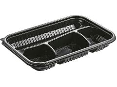 2 Bölmeli Kebap Kabı ve Kapak 400'lü