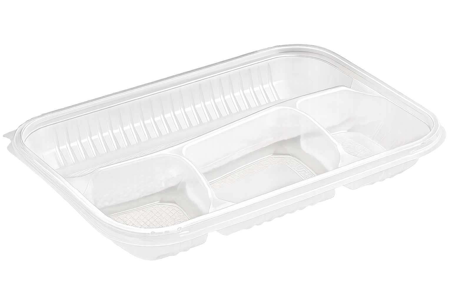 2 Bölmeli Kebap Kabı ve Kapak 100'lü