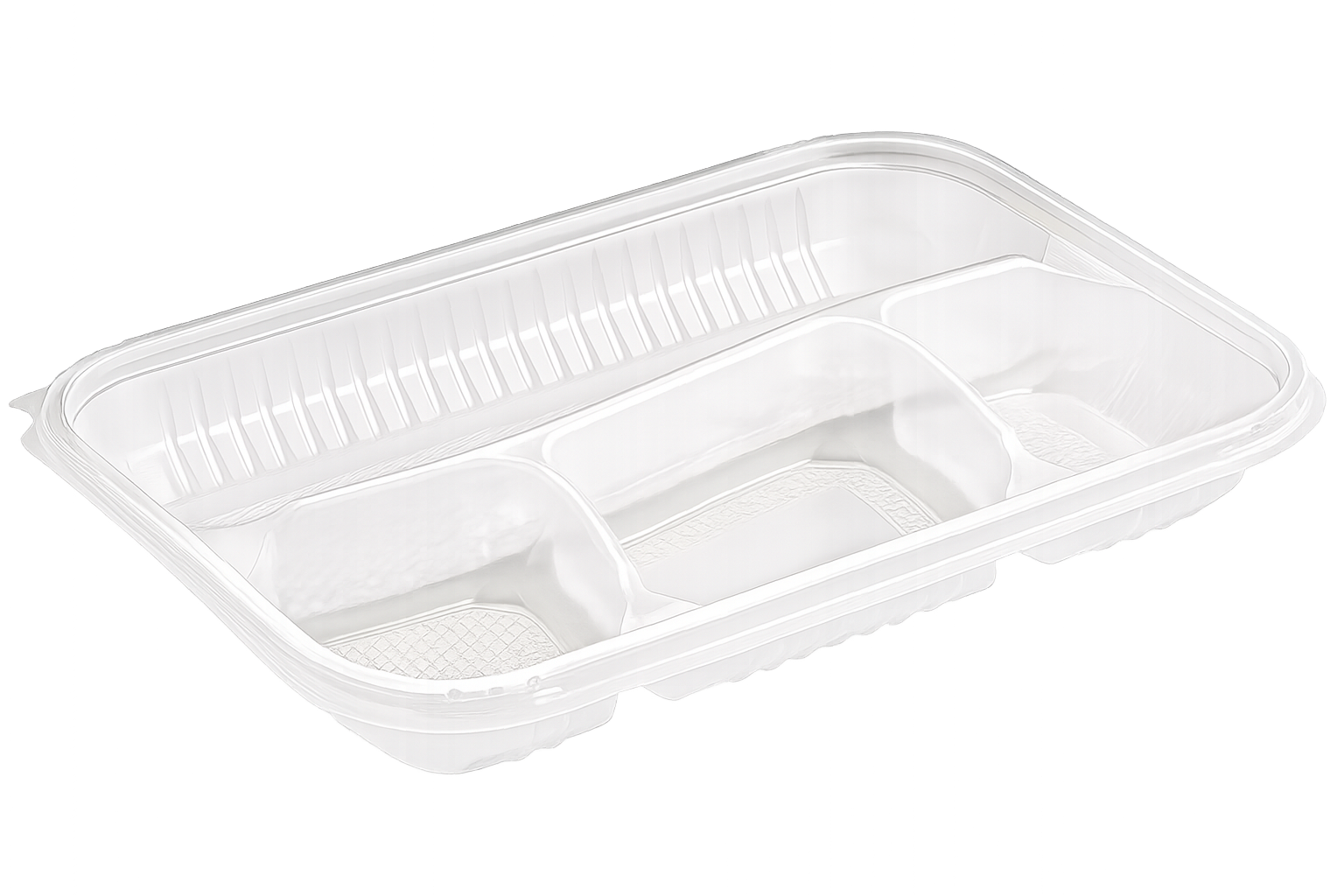 2 Bölmeli Kebap Kabı ve Kapak 100'lü