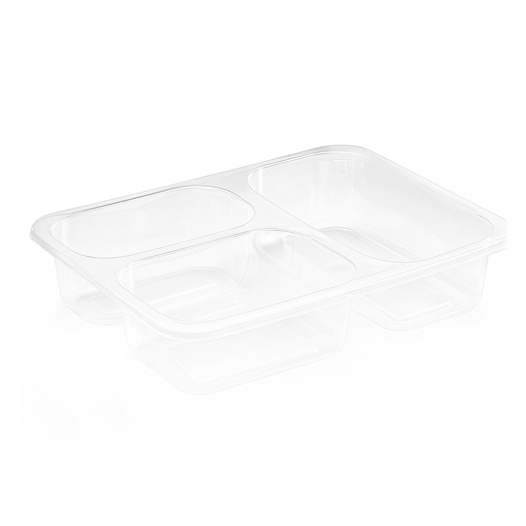 3 Bölmeli Film Yapıştırmalı Tabak