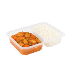 2 Bölmeli Film Yapıştırmalı Tabak