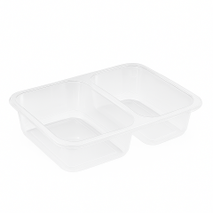 2 Bölmeli Film Yapıştırmalı Tabak